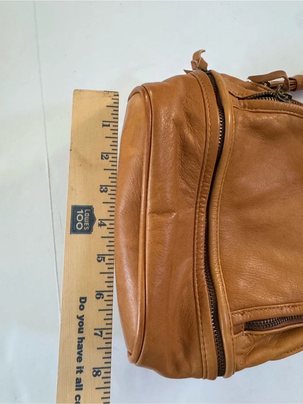 Wanderers Pozzuoli backpack + mini coin pouch tan leather excellent #NE252